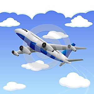 Airplane travelling to your Destination