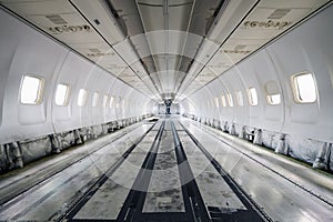 Airplane under heavy maintenance