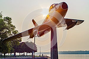 Airplane upnorth city