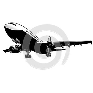 Airplane Vector Art photo