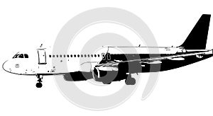 Airplane vector illustration