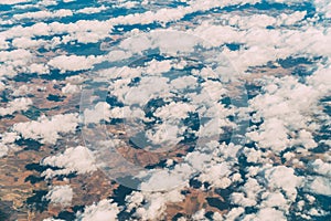 Airplane View Of Earth Horizon