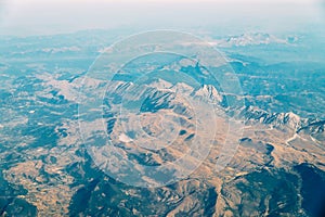 Airplane View Of Earth Horizon