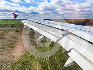 airplane window passenger cabin