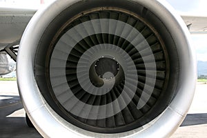 airplane wing turbo fan