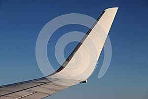 Airplane winglet - close up