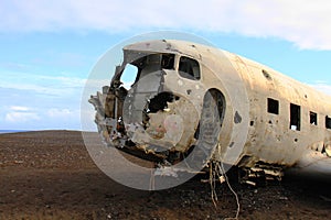 Airplane wrack, Iceland