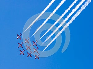 Airplanes in formation