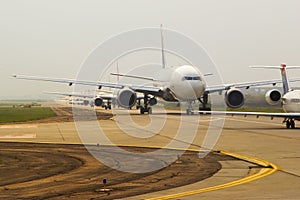 Airplanes in Line