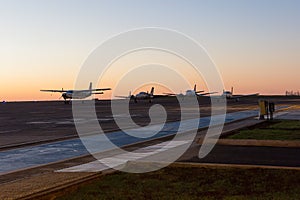 Airplanes Parked at Airport