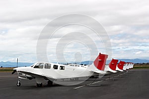 Airplanes parking