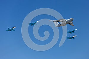 Airplanes in the skies