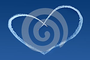 Airplanes Skywriting a Heart