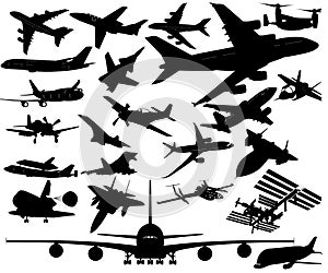 Airplanes in Vector Art
