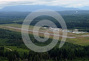 Airport aerial, Campbell River, British Columbia