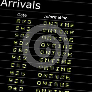 Airport Arrivals Board photo