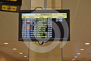 Airport Arrivals Board