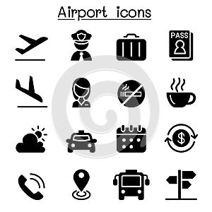 Airport & Aviation icon set
