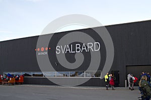 Airport building at Longyearbyen (Svalbard)