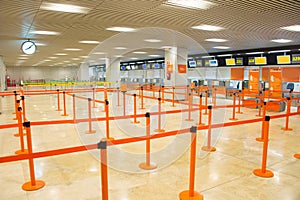 Airport check-in counter