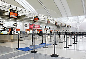 Airport check-in counters