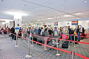 Airport check-in process