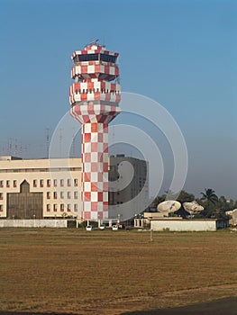 Airport control tower in Mumbai