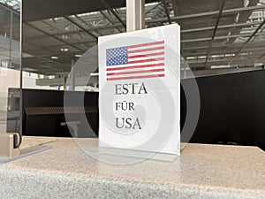 authorizations through an electronic system ESTA photo