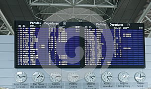 Airport Departure Board Information