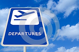 Airport Departure Sign photo