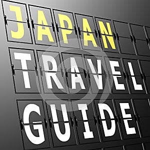 Airport display Japan travel guide