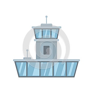 Airport duty free shop icon flat isolated vector