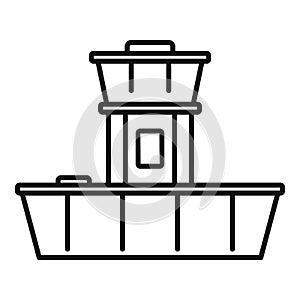 Airport duty free shop icon, outline style