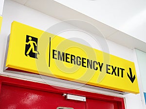 Airport Emergency Exit Signage