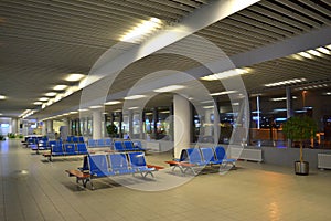 Airport empty lounge