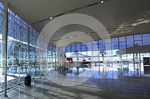 Airport empty waiting room