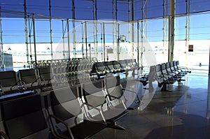 Airport empty lounge