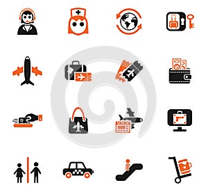 airport icon set photo