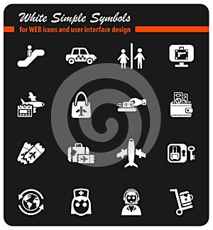 airport icon set photo