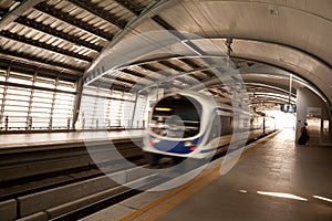 The airport link station,Bangkok,Thailand