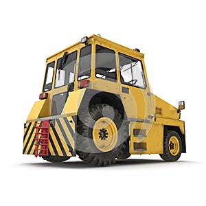 Airport Push Back Tractor. 3D illustration isolated on white background