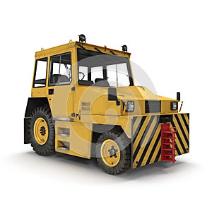 Airport Push Back Tractor. 3D illustration isolated on white background