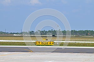 Airport Runway directional signs