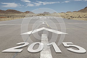 Airport runway mountains 2015