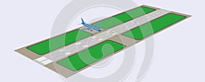 Airport runway photo