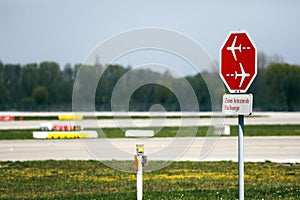 Airport runway signs