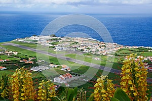 The airport in Santa Cruz das Flores, Flores Island, Azores, Portugal