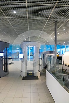Airport Security Checkpoint and X-ray Scanners