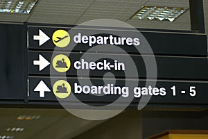 Airport sign