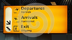 Airport sign